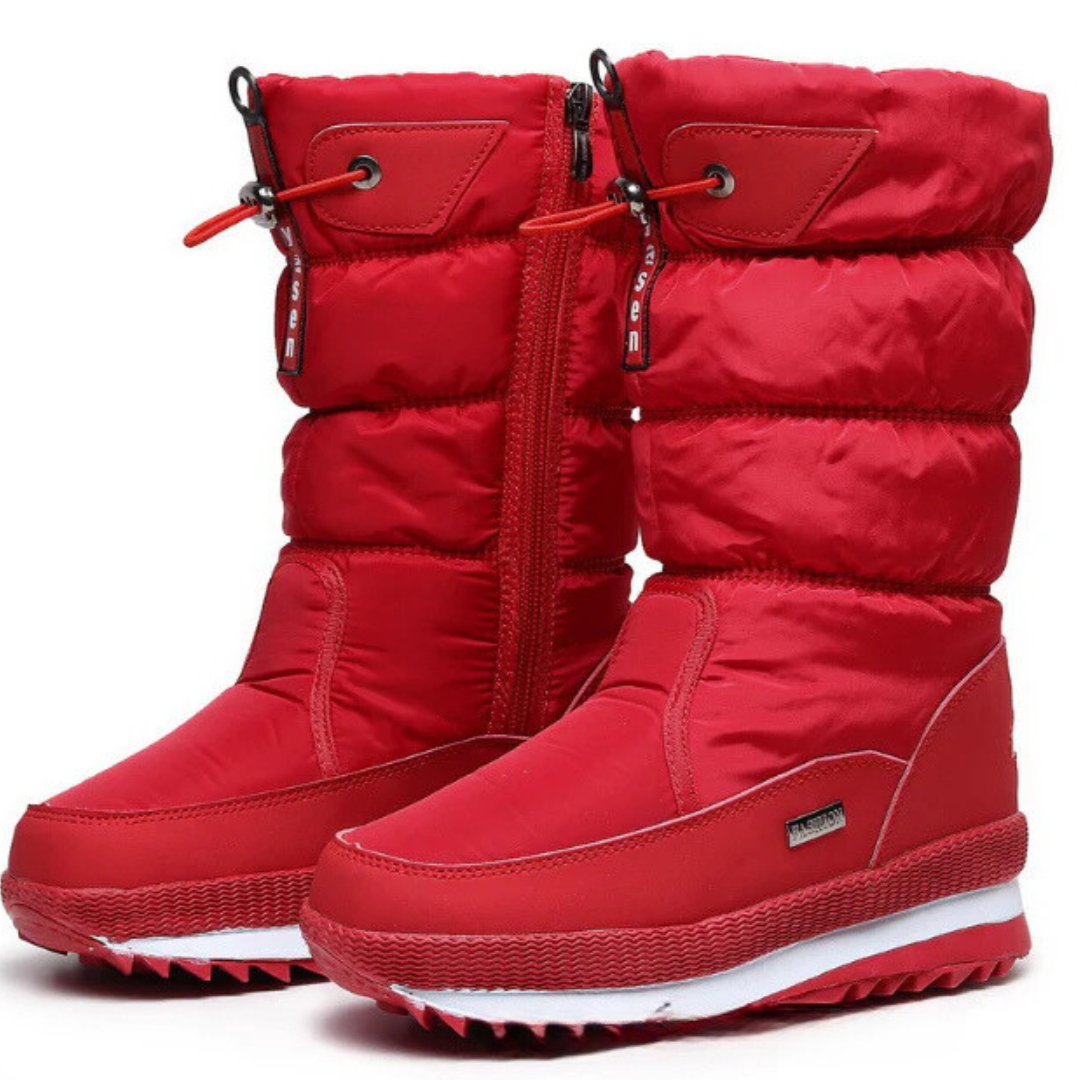 Lara - Rutschfeste Und Wasserdichte Schneestiefel Aus Kunstfell