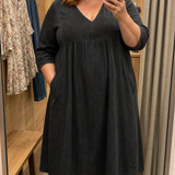 Antonia A-Linien Maxikleid mit 3/4-Ärmeln
