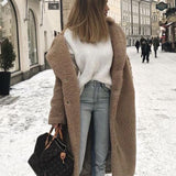 Zoe - Langer Teddymantel