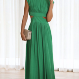 Quincy | Midi-Kleid mit Cut-Out und Taschen