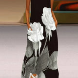 Aurelia™ A-Linienkleid mit floralem Schmetterlingsdesign