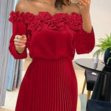 Carina | Atemhaftes Off-Shoulder Maxikleid