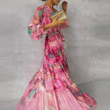 Grace™ - Elegantes Florales Handgemachtes Kleid