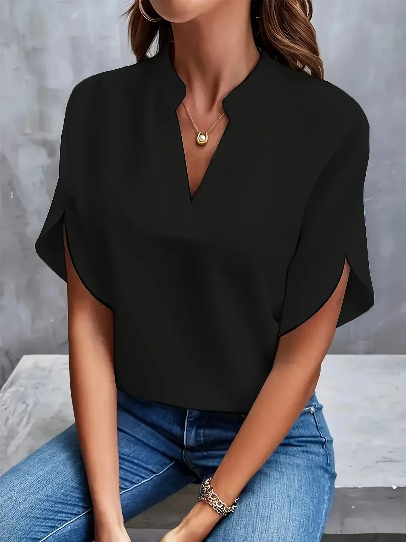 Thalia™ | Anspruchsvolle Bluse mit maßgeschneidertem Design