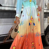Demeter | Maxikleid in Dusk Bloom