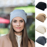 Damen dünne gestrickte Mütze für draußen