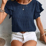 Charmaine™ | Leichte & Luftige Bluse mit Spaß-Rüschen
