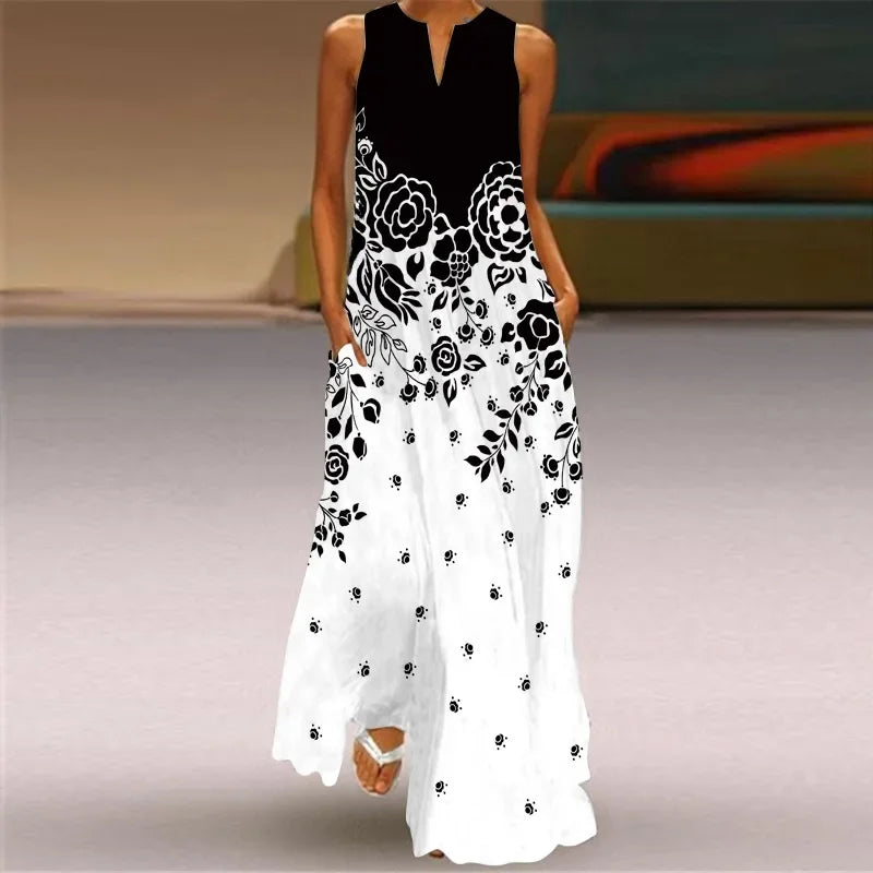 Aurelia™ A-Linienkleid mit floralem Schmetterlingsdesign