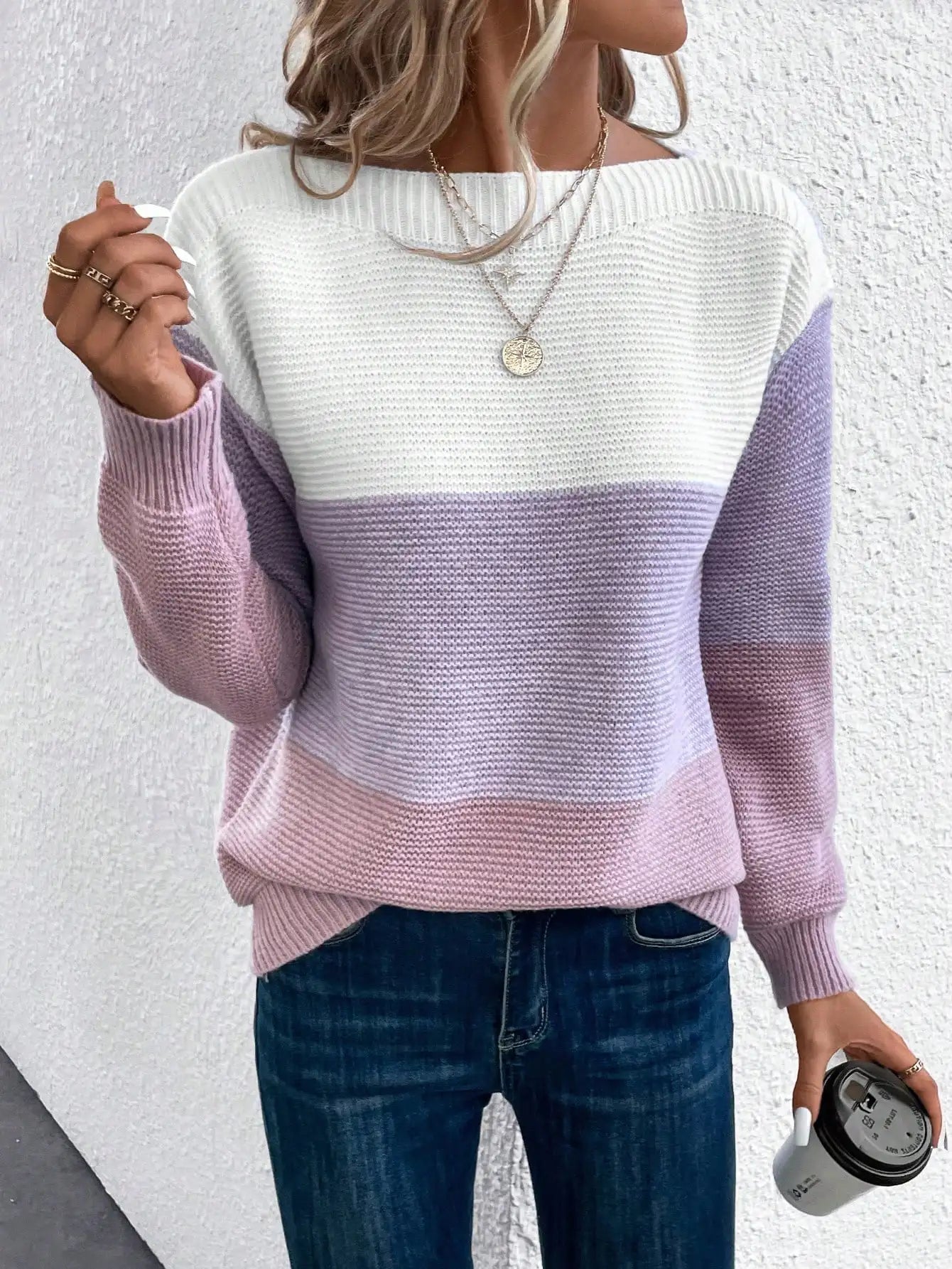 Anni - Ombre Strickpullover