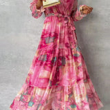 Grace™ - Elegantes Florales Handgemachtes Kleid