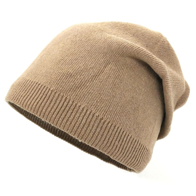 Damen dünne gestrickte Mütze für draußen
