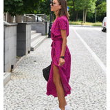 Suzanne – Elegantes Kleid mit V-Ausschnitt