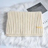 Langer Strickschal