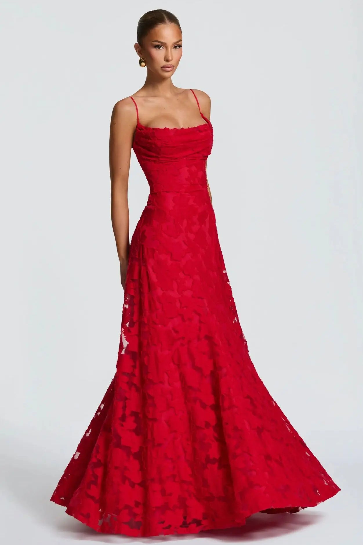 Maxikleid für Damen mit Schnürdetail