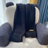 Langer Strickschal