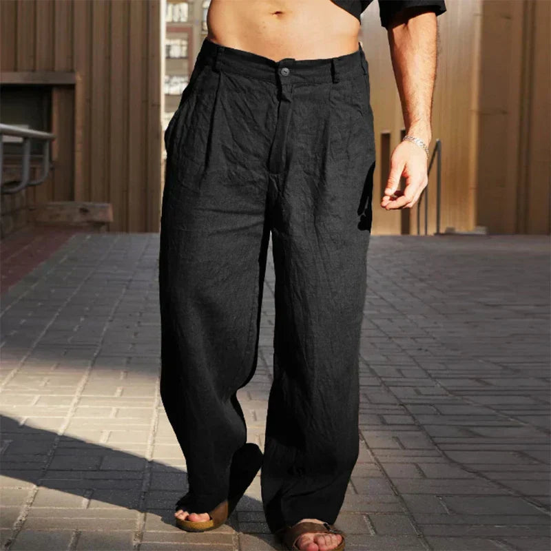 Stevie | Herren Weite Hose mit Taschen