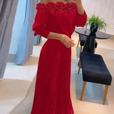 Carina | Atemhaftes Off-Shoulder Maxikleid