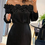 Carina | Atemhaftes Off-Shoulder Maxikleid
