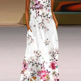 Aurelia™ A-Linienkleid mit floralem Schmetterlingsdesign