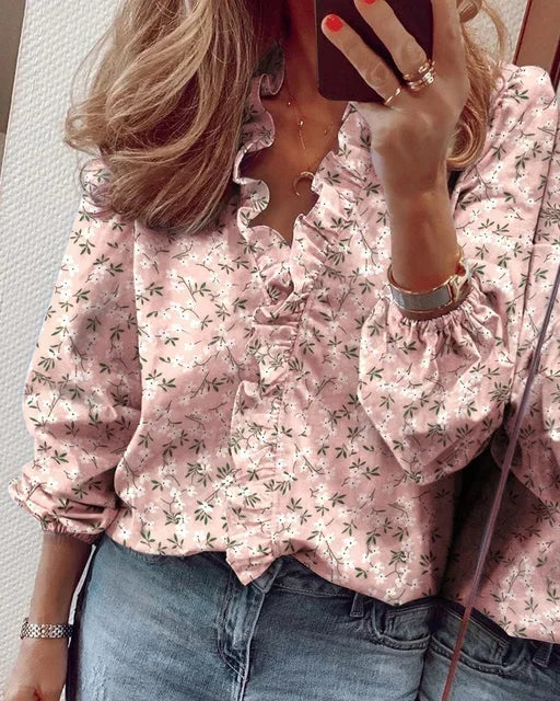 Enola™ | Feminine Bluse mit verspielten Rüschen