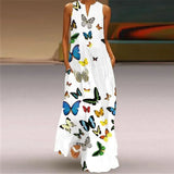 Aurelia™ A-Linienkleid mit floralem Schmetterlingsdesign