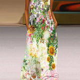 Aurelia™ A-Linienkleid mit floralem Schmetterlingsdesign