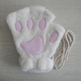 Kitty | Fingerlose Handschuhe mit Pfotenabdruck