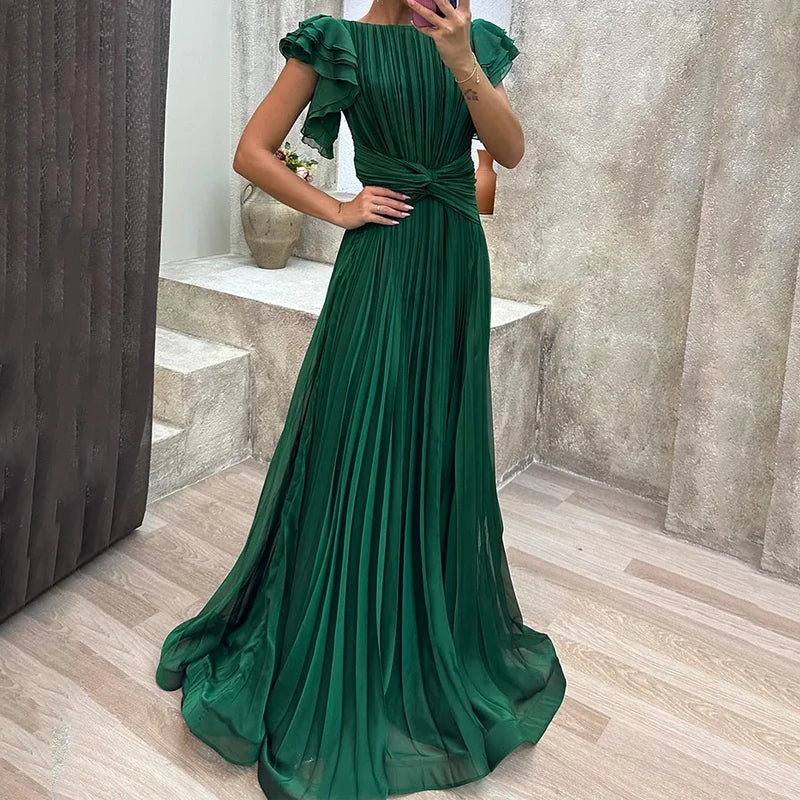 Abigail™ | Elegantes Plissiertes Abendkleid