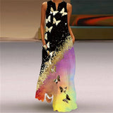 Aurelia™ A-Linienkleid mit floralem Schmetterlingsdesign