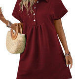 Amber | Schickes Midi-Kleid mit Fledermausärmeln und stylischem Kragen