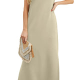 Denise™ - Lässiges, lockeres, aufgespaltenes, knitterfreies Maxikleid