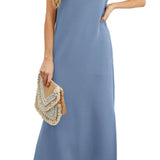 Denise™ - Lässiges, lockeres, aufgespaltenes, knitterfreies Maxikleid