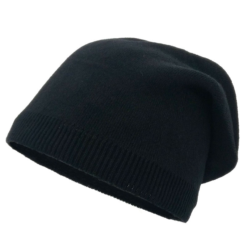 Damen dünne gestrickte Mütze für draußen