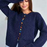 DER NOELLE | KNOPF-AKZENT CARDIGAN