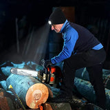Warme LED-Beanie-Mütze mit Licht