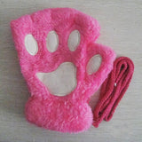 Kitty | Fingerlose Handschuhe mit Pfotenabdruck