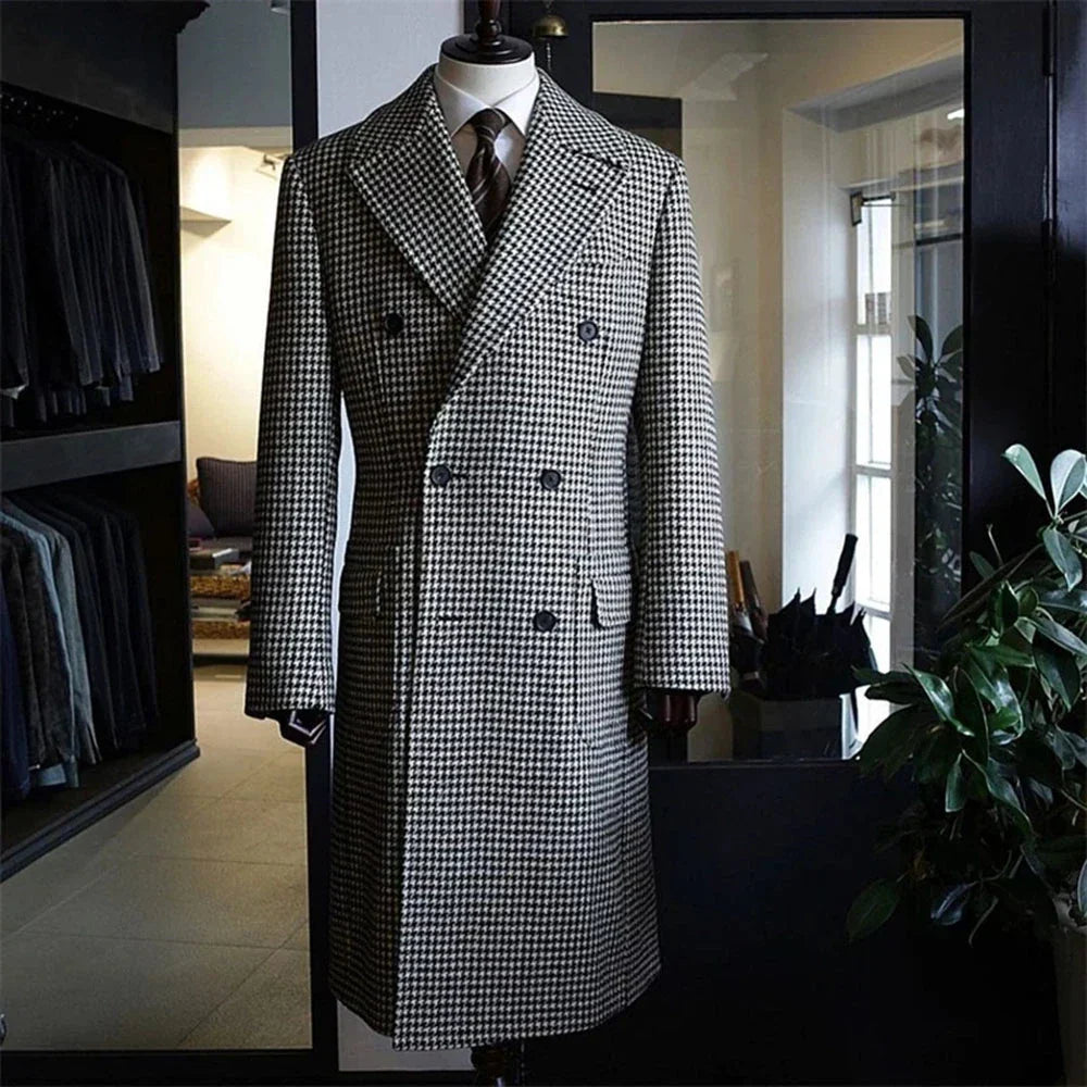 Bruno™ | Trenchcoat mit Hahnentrittmuster