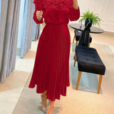 Carina | Atemhaftes Off-Shoulder Maxikleid