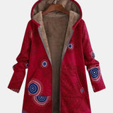 Midnight – Sherpa-Jacke mit Tribal-Muster