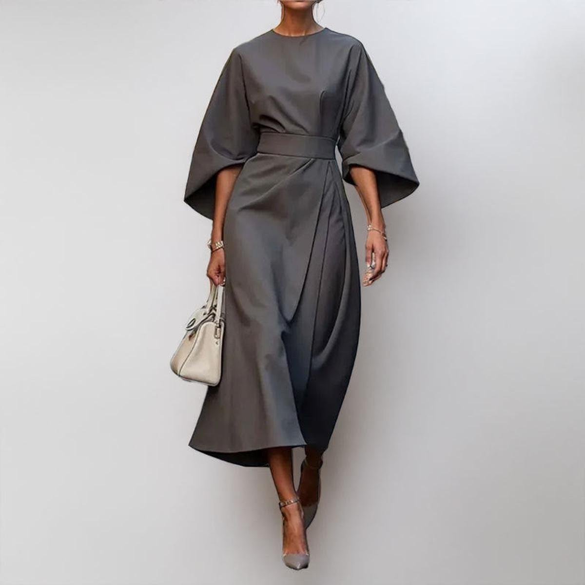 Katarzyna | Maxikleid mit eleganten Kimono-Ärmeln