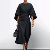 Katarzyna | Maxikleid mit eleganten Kimono-Ärmeln