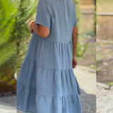 Zoey™ - Lässiges Sommer V-Ausschnitt Kleid