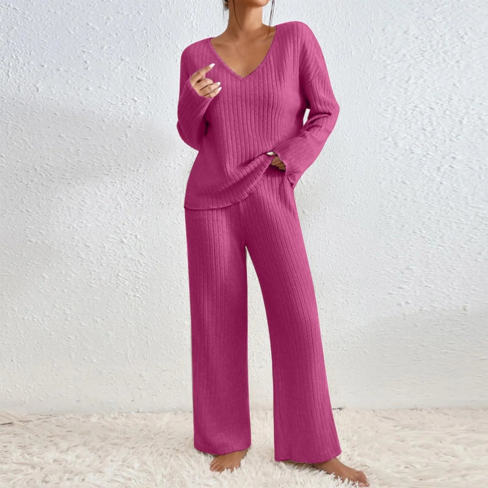 Grace - Damen Freizeitanzüge Mit Hoher Taille Und Langen Hosen