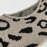 Zoe - Farbblock Leopard Pullover