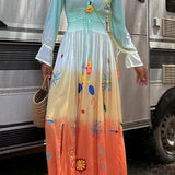 Demeter | Maxikleid in Dusk Bloom