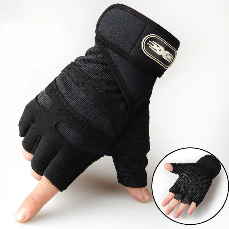 Stoßfeste Fitnesshandschuhe mit Handgelenkstütze