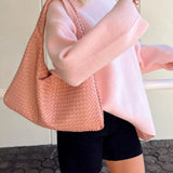 Caylin | Damen Pullover mit Rundhalsausschnitt und langen Ärmeln