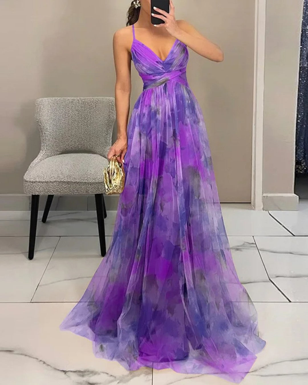 Giselle - Fesselndes Floral-Maxikleid