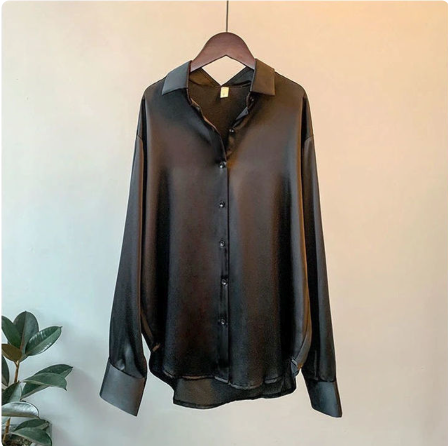 Ben - Satin Hemd Für Frauen