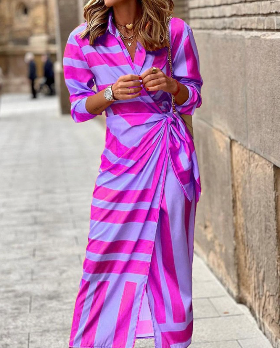 Elvina - Bedrucktes Wickelkleid